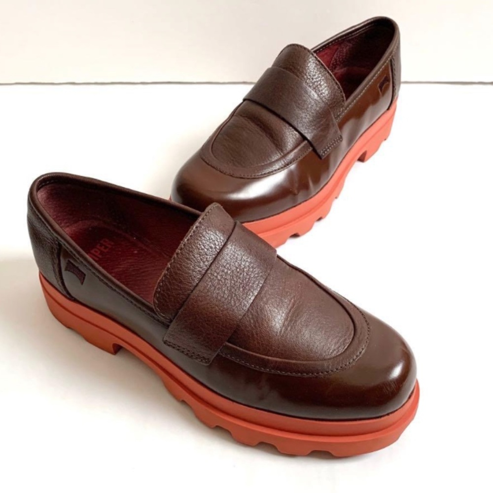 Camper Neuman/Mil Brown Loafer - Women's Size 40 - Pre-Owned - Picture 3 of 16